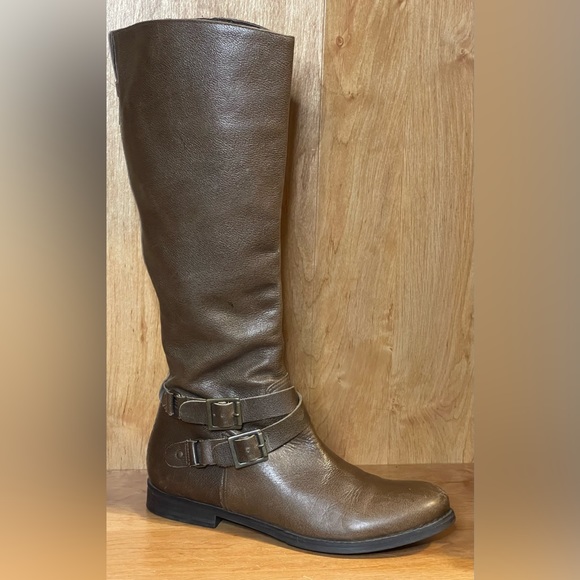 Matisse Shoes - Matisse Britain Knee High Brown Leather Harness Riding Boots Side Zip Women 9.5